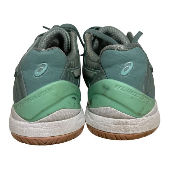 Asics Solution Speed FF 2 Women's 7.5 Teal White Tennis Court Shoes Gel Soles - Picture 5 of 8